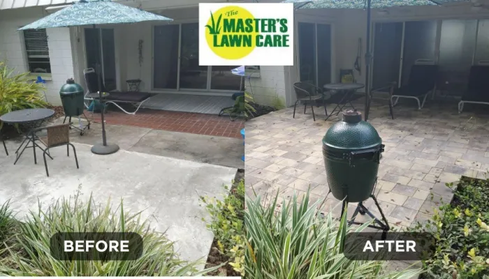 patio renovation before and after