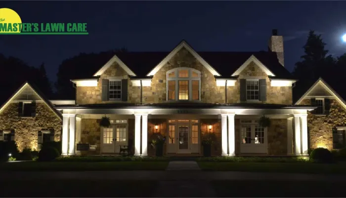 outdoor lighting on house