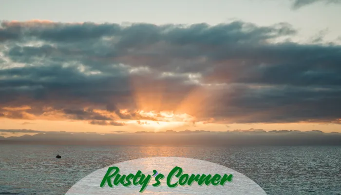 Before sunrise over the ocean