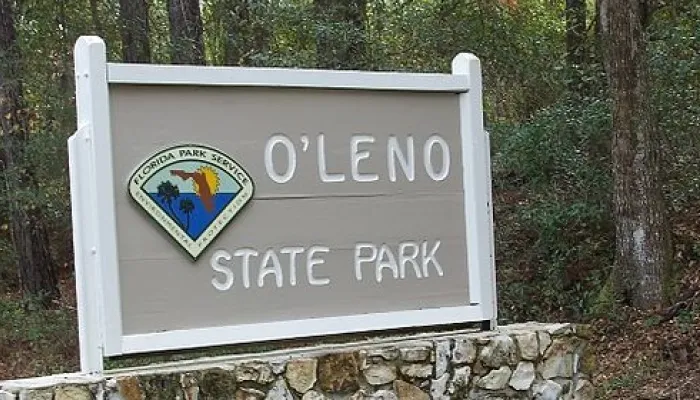 Oleno State Park sign