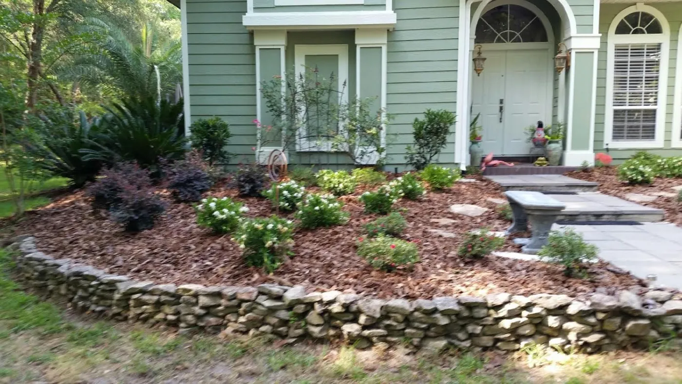 landscape renovation after installation 