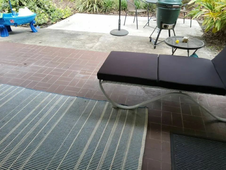 patio renovation before