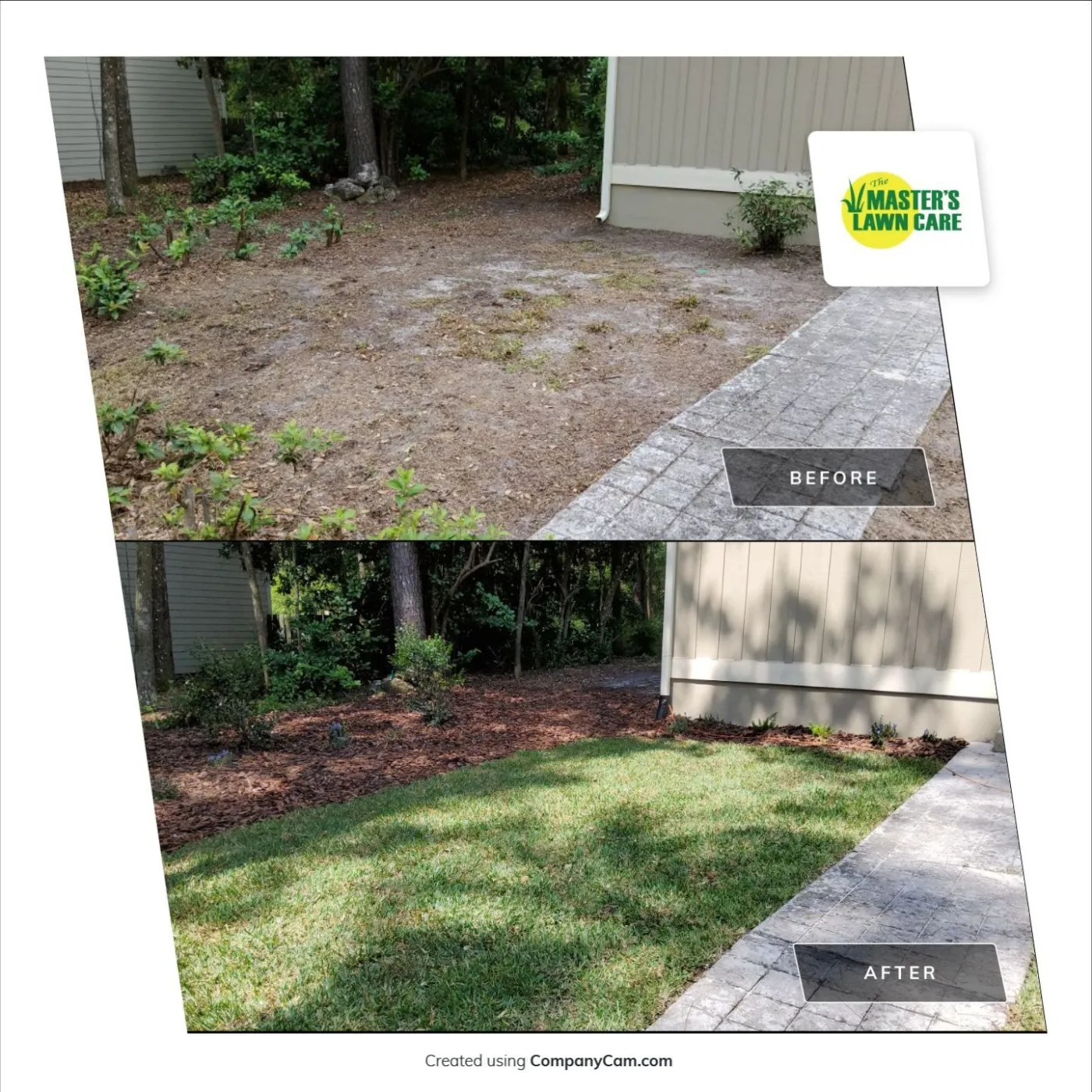 landscape renovation before and after