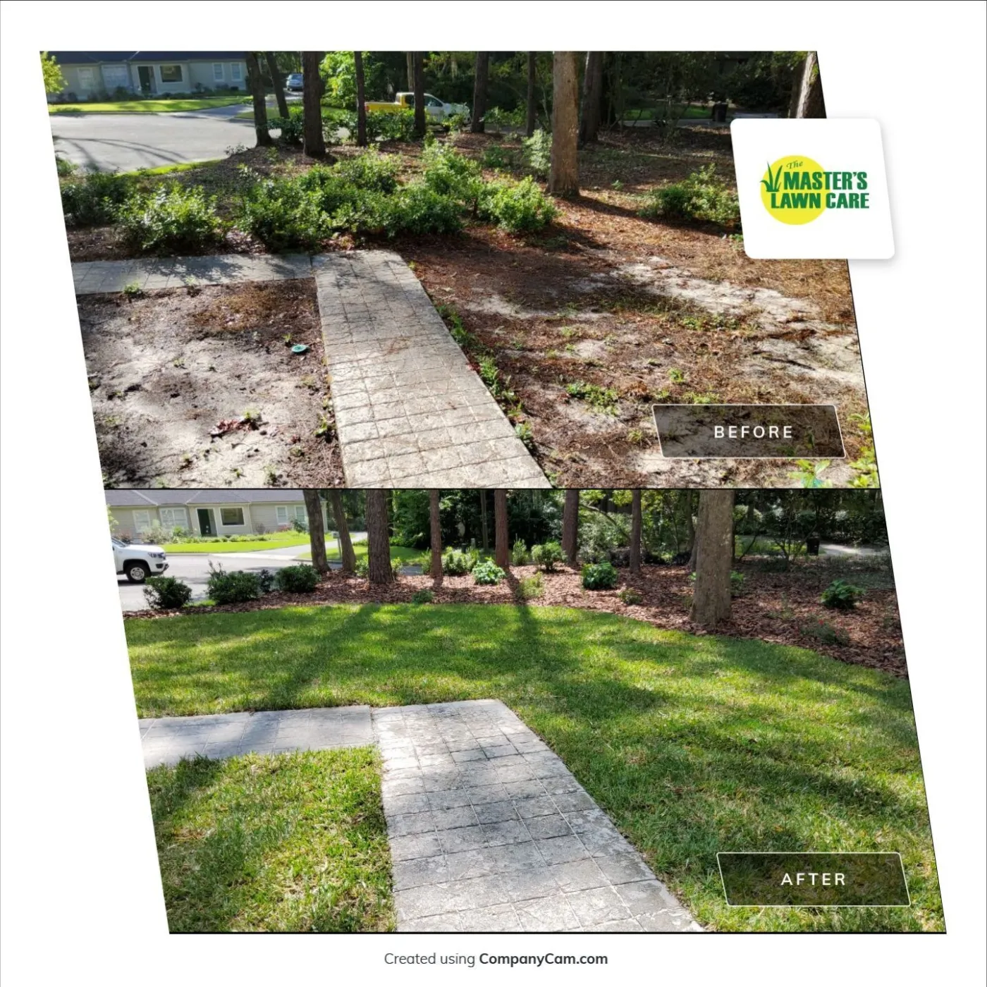 landscape renovation before and after