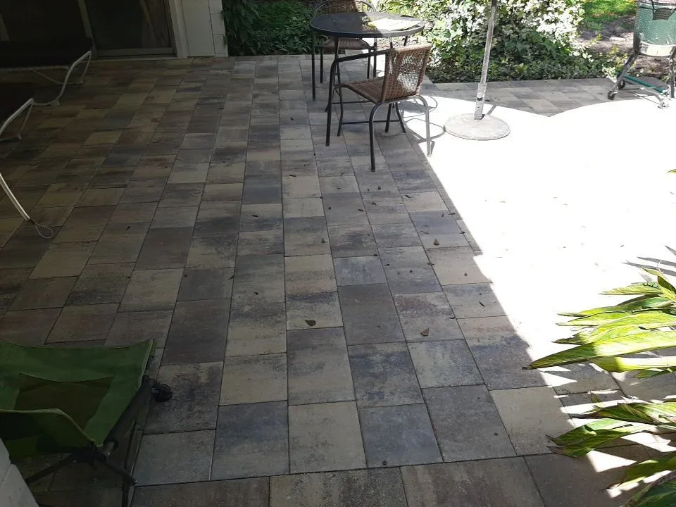 patio renovation after