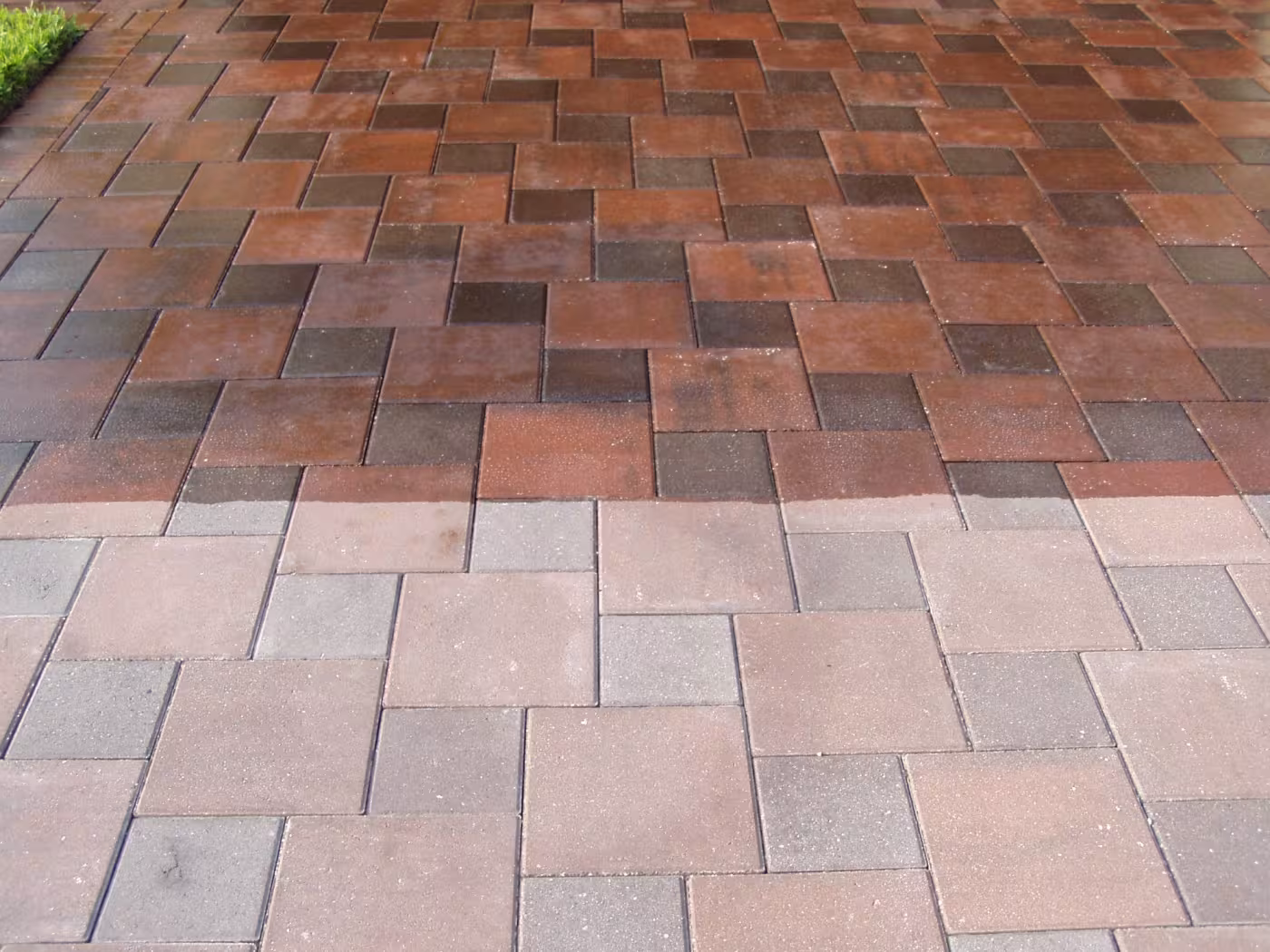 paver sealing before and after
