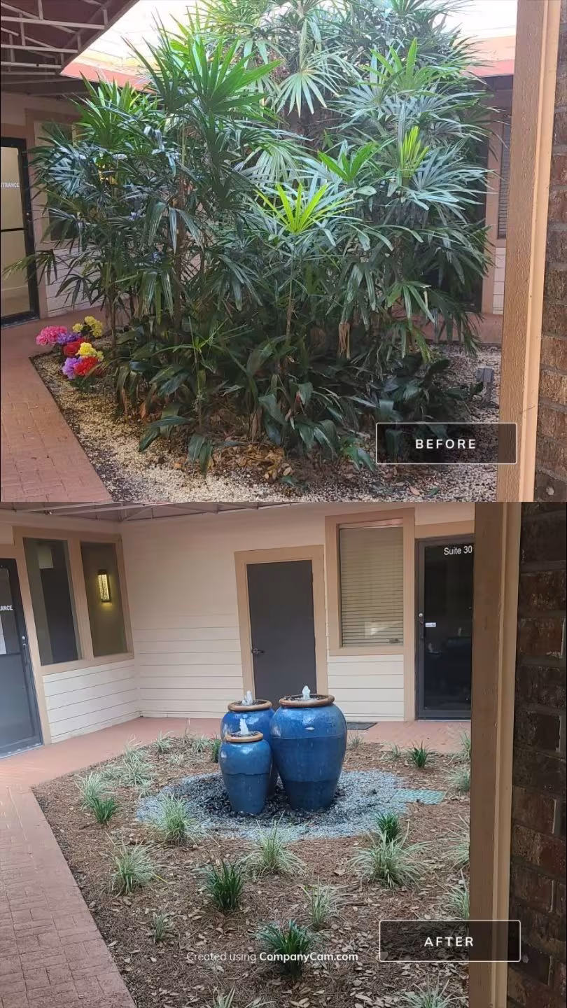 before and after project spotlight courtyard makeover