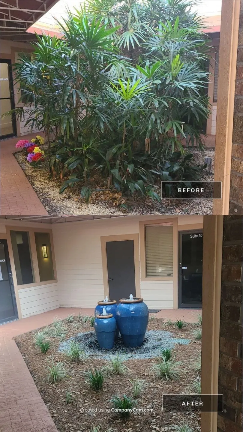 before and after project spotlight courtyard makeover