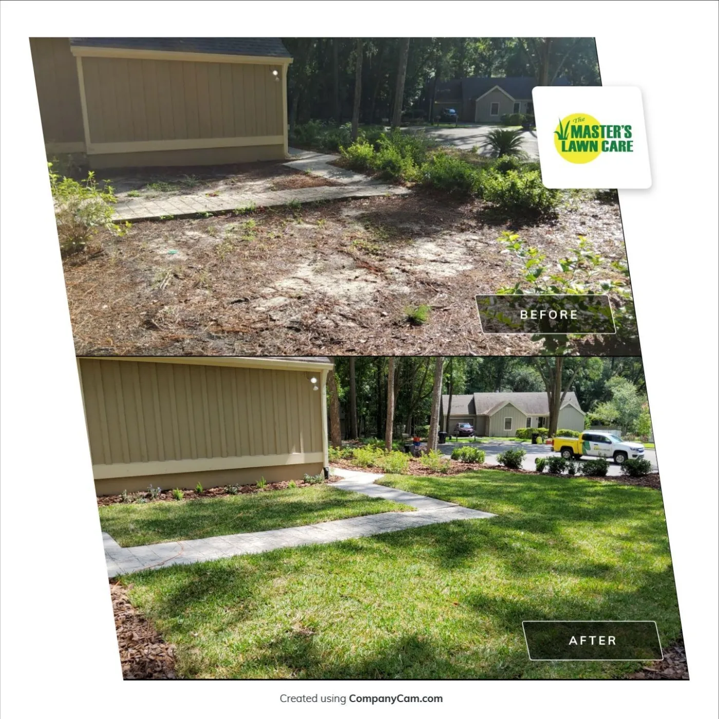 landscape renovation before and after