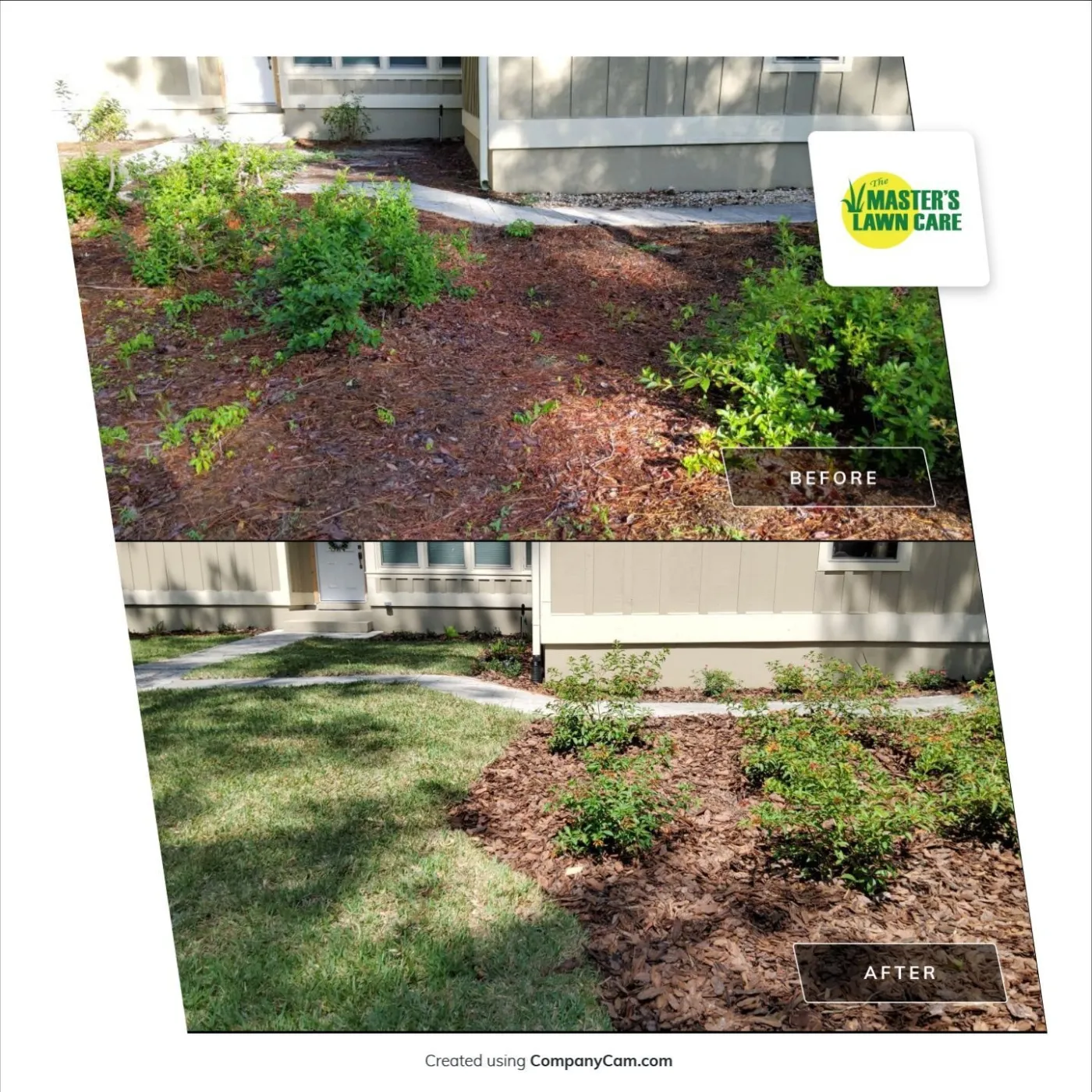 landscape renovation before and after