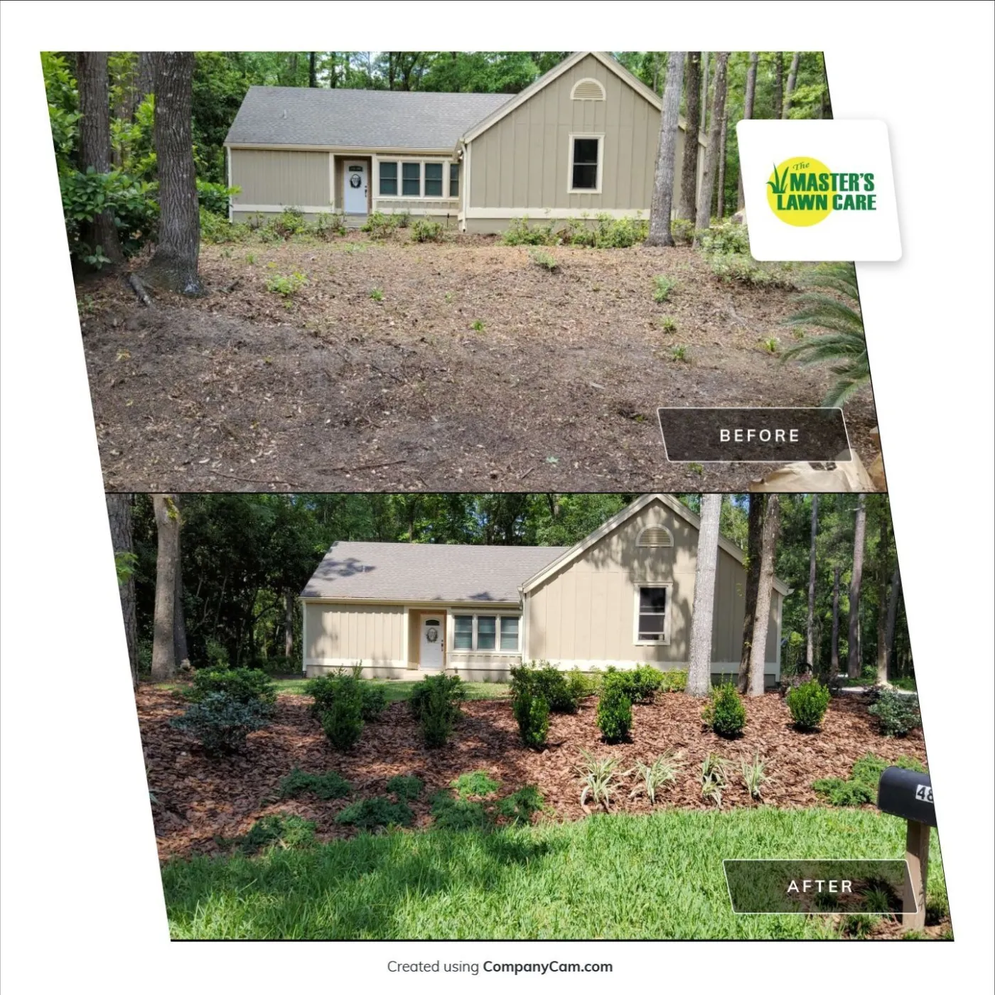 landscape renovation before and after