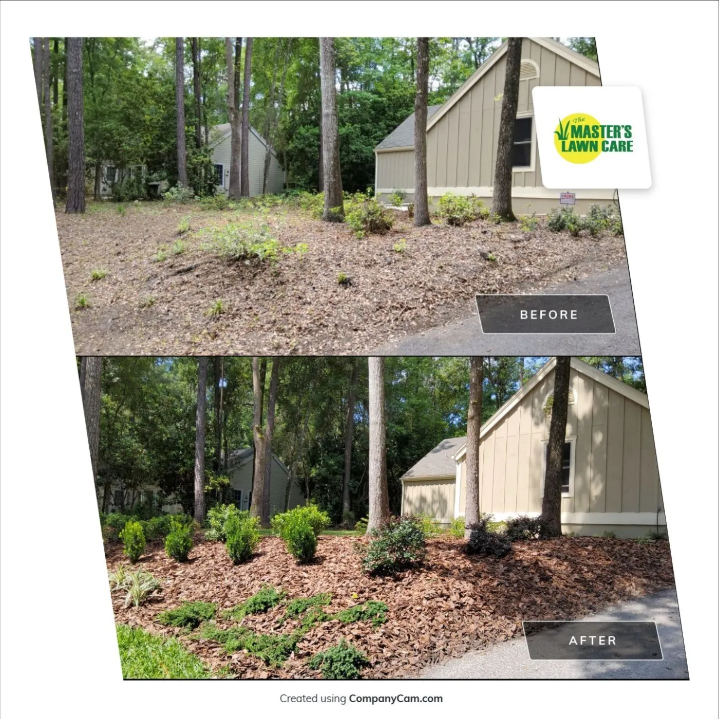 landscape renovation before and after