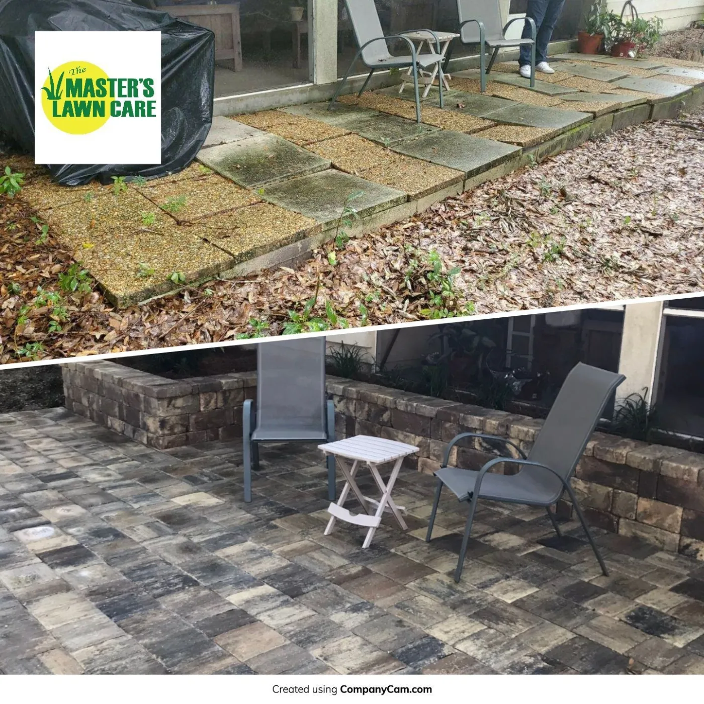 before and after backyard renovation