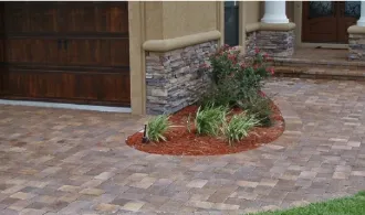 bright colored pavers