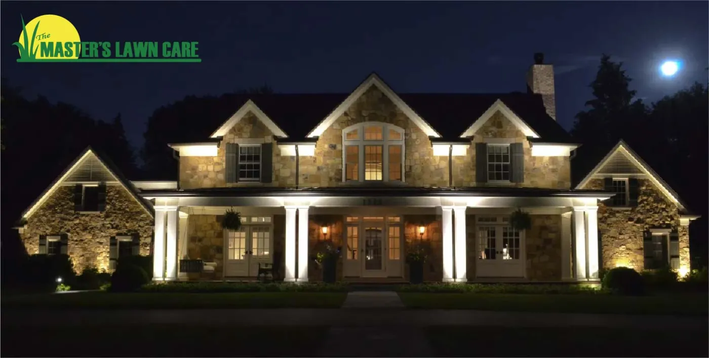 outdoor lighting on house