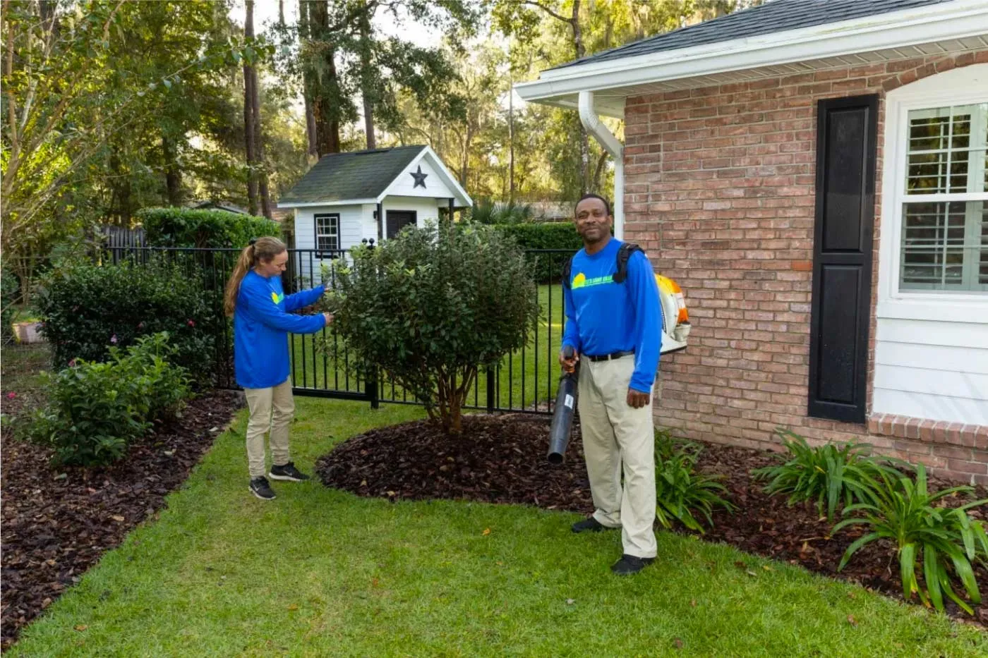 mulching landscape