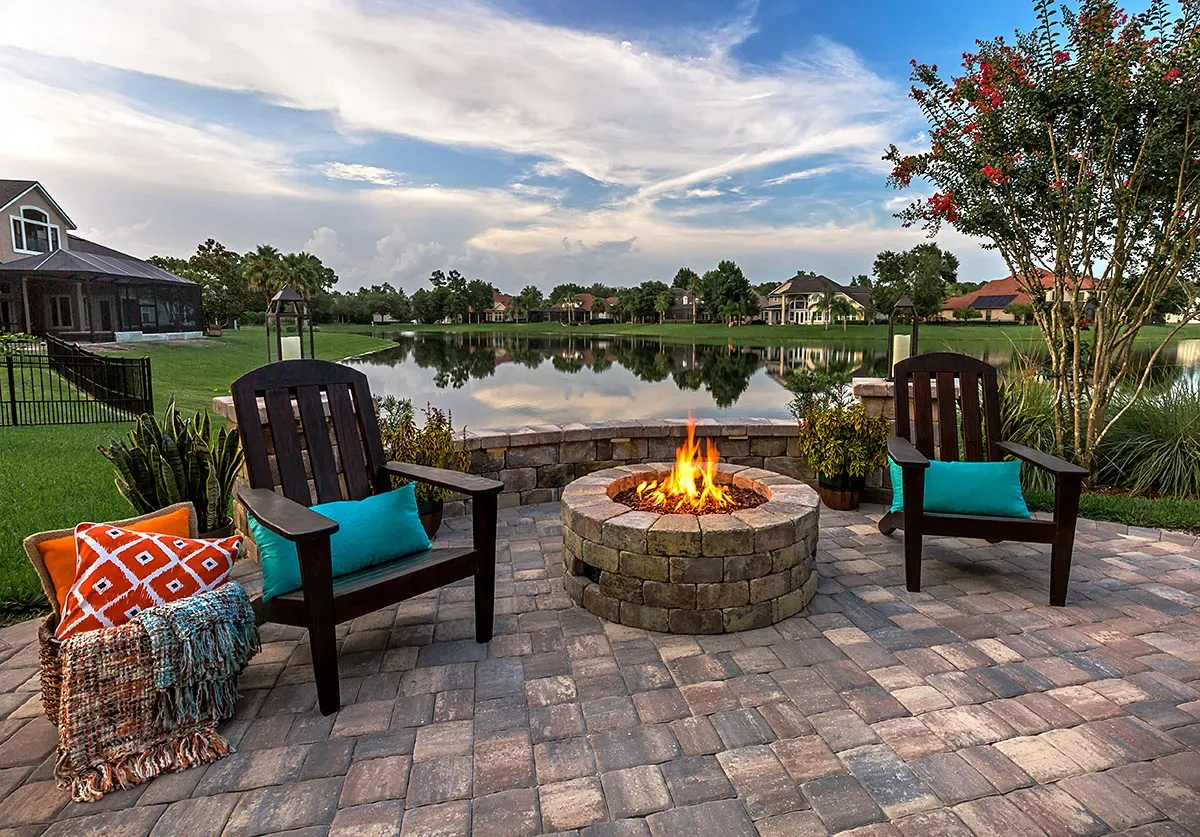 Beautiful fire pit in Gainesville, FL