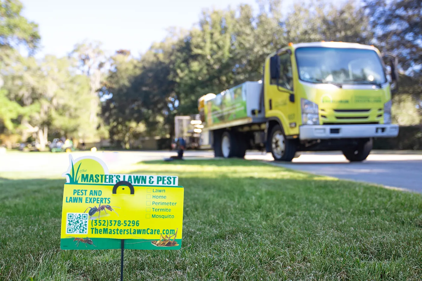 Palm Coast lawn care truck