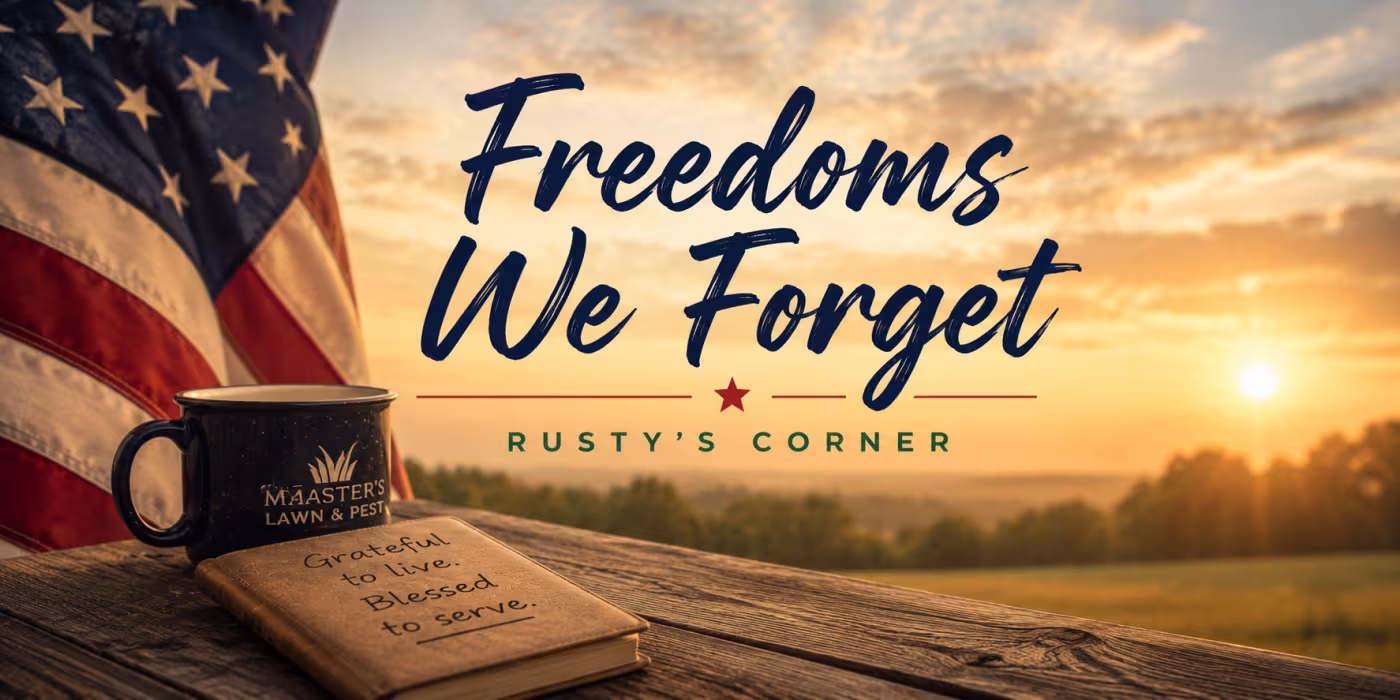 Freedoms we forget. From Rusty's Corner