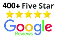 400+ five star Google reviews